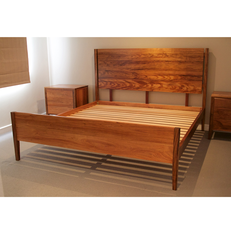 Solid Tasmanian Blackwood queen size bed